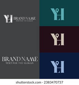 Logotipo de vectores con estilo de monograma mínimo de lujo