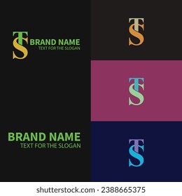 Logotipo de vectores con estilo de monograma mínimo de lujo
