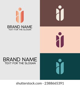 Luxury Minimal Monogram Style Vector Logo