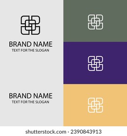 Luxury Minimal Monogram Style Vector Logo