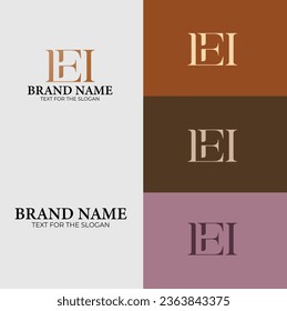 Luxury Minimal Monogram vector logo