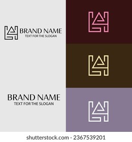Luxus-Minimal-Monogram-Vektorlogo
