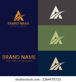 Luxury minimal monogram vector logo