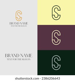 Luxury Minimal Monogram Vector Logo