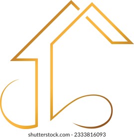 Luxury Minimal Real Estate vector logo