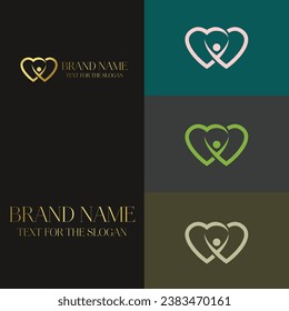 Luxury Minimal Style Icon based concepts vector logo