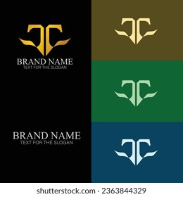 Luxury Minimal Style TR Monogram Vektorlogo