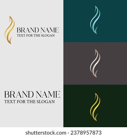 Logotipo de vectores de estilo minimalista de lujo