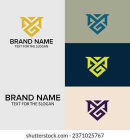 Luxury minimal vector design logo