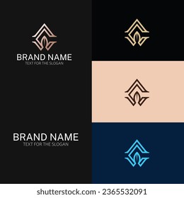 Diseños de logotipo de Luxury Minimal Vector