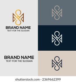 Diseños de logotipo vectorial mínimo de lujo