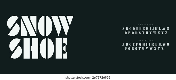 Luxo minimalista alfabeto exibir fonte vetor. Tipo de letra elegante