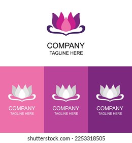 luxury and minimalist floral logo collection