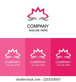 luxury and minimalist floral logo collection