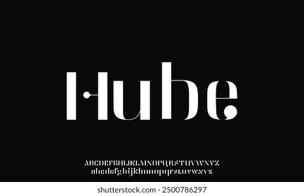 Luxury minimalist geometric sans serif vector font alphabet set