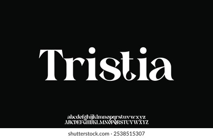 Luxury minimalist geometric sans serif vector font alphabet set