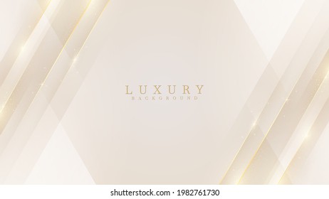 Luxury modern abstract scene  golden lines sparkle and free space for paste promotional text  cream color shade background about sweet   elegant feeling  vector illustration for design 