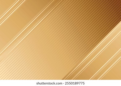 Luxury modern abstract scene. golden lines spawith free space for paste promotional text. cream color shade background about sweet and elegant feeling. vector illustration for design.