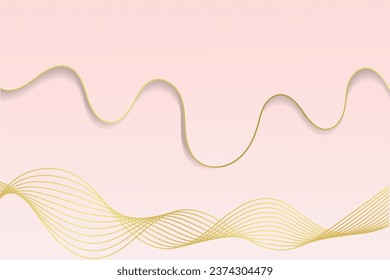 luxury modern abstract. sparkling gold line for promotional text paste. background about feeling sweet and elegant. vector illustration for design. ep 10
