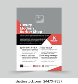Luxury Modern Barbershop Flyer Template
