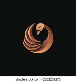 A luxury, modern, beautiful, elegant swan logo template vector, with a beautiful shape, suitable for beauty businesses, fashion, spas, boutiques and many more.