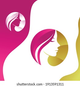luxury and modern beauty vector logo template