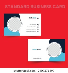 luxury and modern business card with beautiful mockup