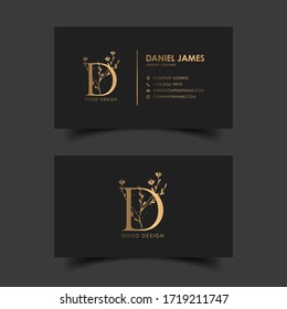 Luxury modern business card design template.