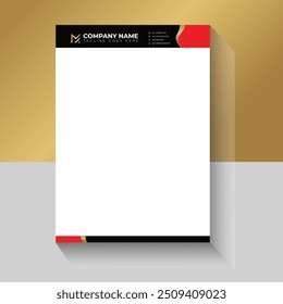 Luxury modern business letterhead pad design template for your company