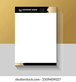 Luxury modern business letterhead pad design template for your company