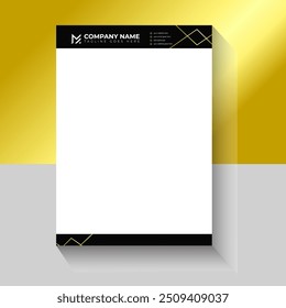 Luxury modern business letterhead pad design template for your company