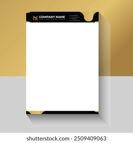 Luxury modern business letterhead pad design template for your company