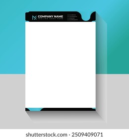 Luxury modern business letterhead pad design template for your company