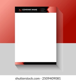 Luxury modern business letterhead pad design template for your company