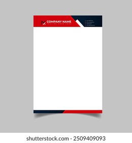 Luxury modern business letterhead pad design template for your company