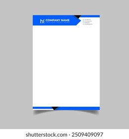 Luxury modern business letterhead pad design template for your company