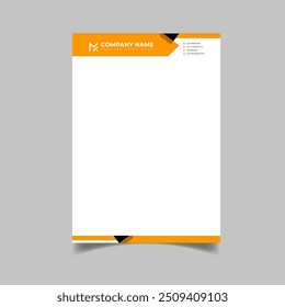 Modelo moderno de design de almofada de papel timbrado empresarial de luxo para sua empresa
