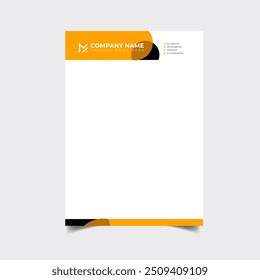 Luxury modern business letterhead pad design template for your company