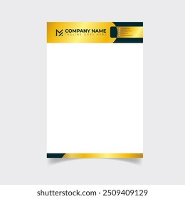 Luxury modern business letterhead pad design template for your company