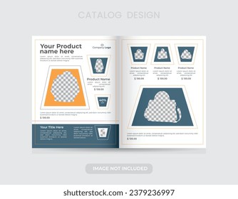 Luxury and modern catalog design template.