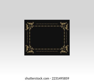 luxury modern creative border background vector design template 