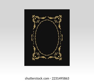 luxury modern creative border background vector design template 