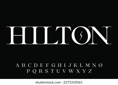 Luxury modern display font typeface