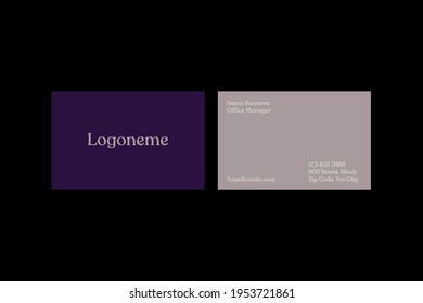 Luxury, Modern and Elegant Business Card Design template