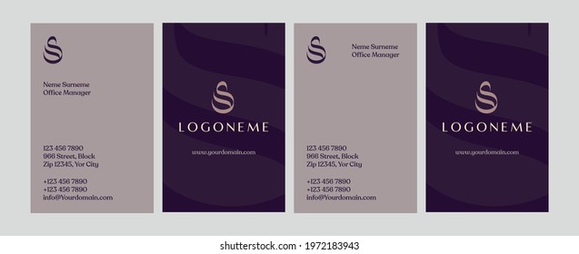 Luxury, Modern and Elegant Business Card Design template