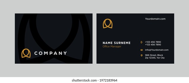 Luxury, Modern and Elegant Business Card Design template