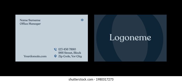 Luxury, Modern and Elegant Business Card Design template