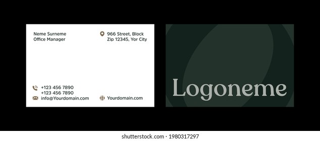 Luxury, Modern and Elegant Business Card Design template