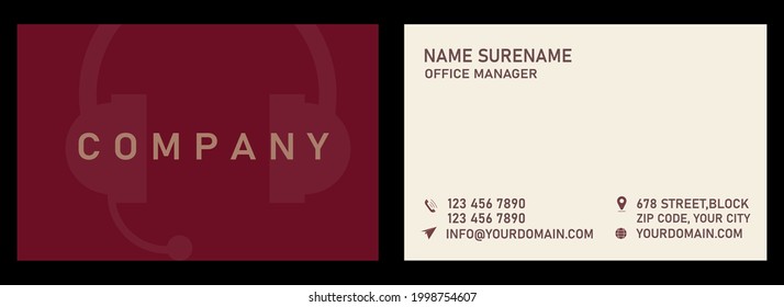 Luxury, Modern and Elegant Business Card Design template