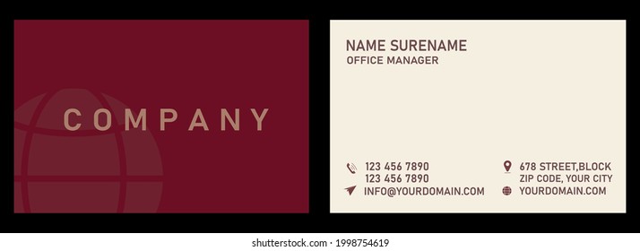 Luxury, Modern and Elegant Business Card Design template